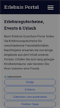 Mobile Screenshot of erlebnis-gutschein-portal.de