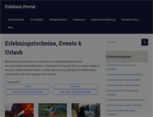 Tablet Screenshot of erlebnis-gutschein-portal.de